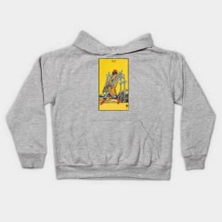 Seven of swords tarot card Kids Hoodie